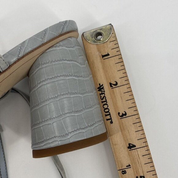 SAM EDELMAN Size 8.5 Cloud Blue Leather Daffodil Strappy Heeled Sandal - Picture 10 of 10